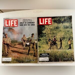 Vintage LIFE Magazines - Set of 2 - Congo